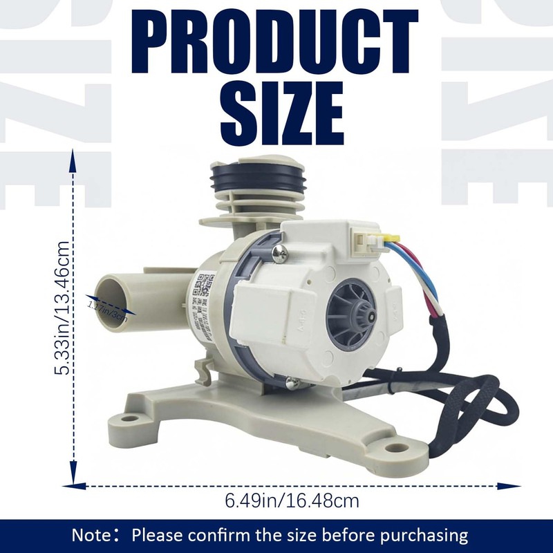 （Upgrade ）Washing machine drain pump replacement parts DC97-22840A