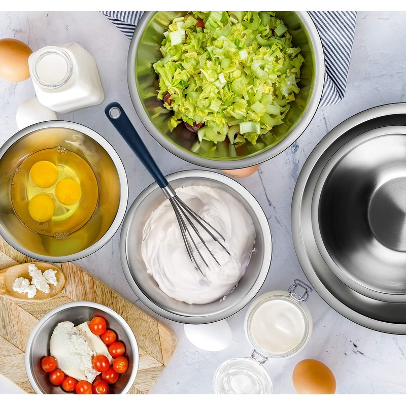 EatEx Bakeware Sets and Mixing Bowl Set, Non-Stick Baking Sheet