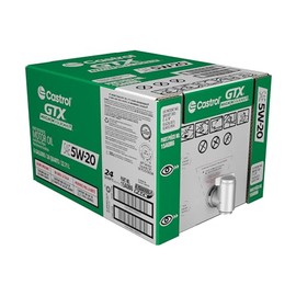 Castrol GTX High Mileage 5W-20 Synthetic Blend Motor Oil, 6 Gallon Enviro-Pack