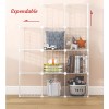 Allgonicer Wall-mount Floor-stand interlock 14" Wire Cube Storage Rack Organizer