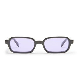 Le Specs Pilferer Sunglasses - Black Lilac, Rectangle, Unisex, Contempory 90s Style