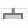 Ferrite Flat Grippers – Diameter 40 x 8.0 mm Thread