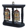 QT S Spinning Tibetan Prayer Wheel Wall Hanging Design -