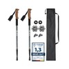 JELEX Nature Telescopic Walking Poles for Nordic Walking Adjustable, Includes