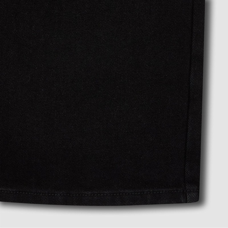 JAJU [JAJU/자주] 여 기모 스트레이트 데님 팬츠_블랙 [JAJU] Women's Fleece-Lined