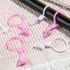 HNYYZL Curtain Clips,50PCS Plastic Curtain Rod Rings,Curtain Rings with Clips,Curtain