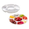 Set of 2Pcs 10 inch Melamine Serving Tray with 5