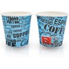 COFFISANO 200 Colourful Coffee Glasses | Paper Cups 75 ml