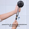 HNNHOME HNNHOME HydroPulse 100 mm Handbrause Hochdruck-Duschkopf, 6 Spr1hmodi, universeller
