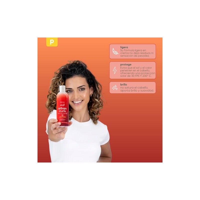 URBAN CURLS Protector de Calor para Cabello Rizado 240 ml