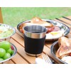 Lafuntar Camping Plate Bowl Cup Cutlery Set for 2, Camping