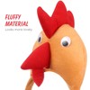SEWACC Chicken Headband, Pack of 4 Rooster Headband, Plush Toy