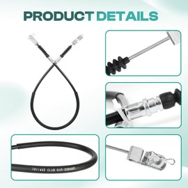 Drive-up Club Car DS Brake Cable Kit Driver and Passenger Side Stainless Steel Core Cable for 1981-1999 1011403