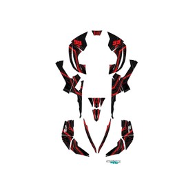 Kalair GFX Graphics Kit for CAN-AM Renegade 500 800X 800R 1000 (All Years) Electron Series Red 21 Mil-ATV UTV Dirt bike stickers,Quad dirtbike racing decal automotive accessories no plastics