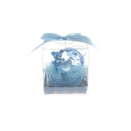 Mega Favors Keepsake Figurine 12 pcs Large Blue Pacifier with Teddy Bear | Awesome Decorations or Party Favors | for Pregnancy Announcements, Gender Reveals, Birthday and Special Celebrations