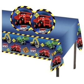 MT Nest - Platos y mantel de construcción para 16 invitados