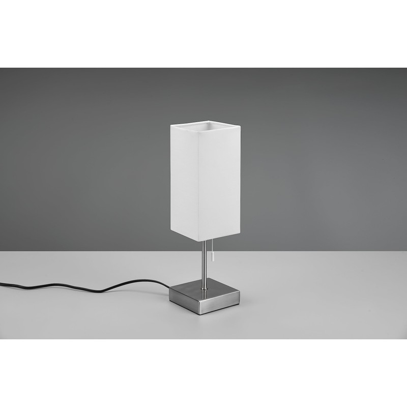 Reality Leuchten Ole R51061007 Table Lamp Metal Matte Nickel Shade