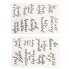 Words Clear Stamp Greeting Words Pattern Transparent Silicone Stamps for