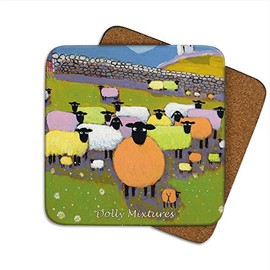 Dolly Mixtures Coaster by Thomas Joseph - Funny Sheep
