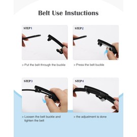 WELROG Children's Nylon Belt for Boys - Elastic Belt for School Uniform Boys Fabric Belt for Golf Softball, black