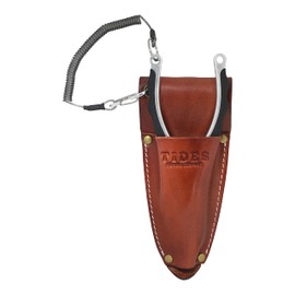 Tides Fishing Pliers with Leather Sheath Saltwater/Freshwater-Quality Offshore/Inshore Anti-Corrosive Fish Pliers with Tungsten Steel Braid and Wire Cutters. No Hassle 1-Year Warranty. (Silver)