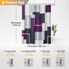 BTTN 84 Inch Extra Long Shower Curtain, Tall Modern Geometric