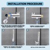 Backnets Solid Brass Handheld Shower Head Arc Design High Pressure