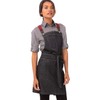 Chef Works Unisex Berkeley Short Bib Apron, Indigo Blue, One