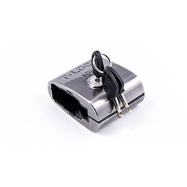 T-Lock Gun Lock with Motion Sensor 120db Alarm for Most Glock Pistol Hand Guns. California DOJ Approved Firearm Safety Device - Chrome, Black