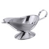 Stainless steel sauce boat with foot 0.45 l