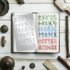 UNICRAFTALE Metal Runes Stencil for Craft Wood Burning Viking Bind