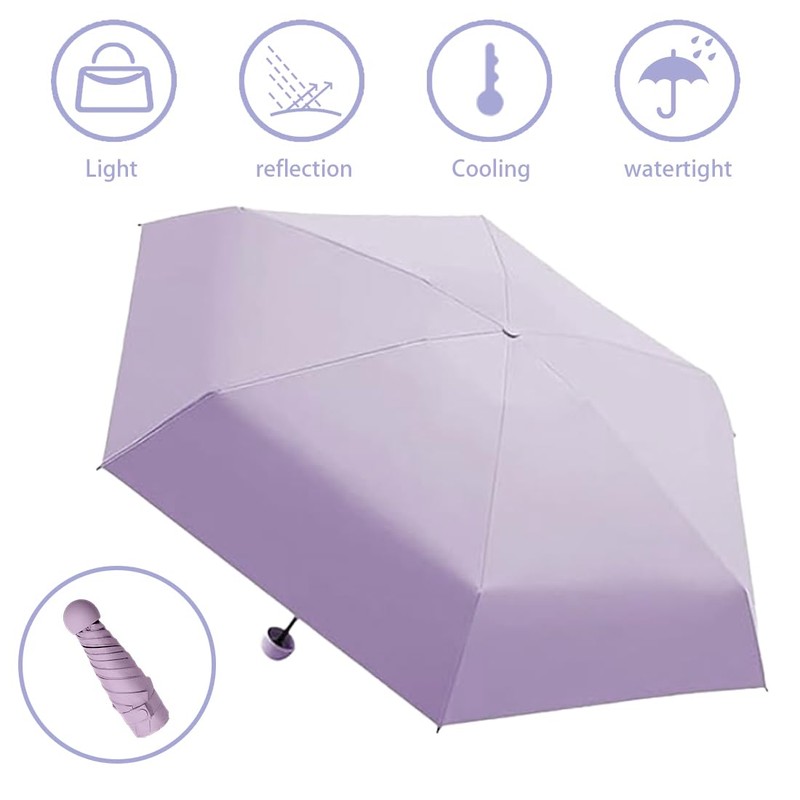 Aethryon Mini Travel Umbrella, Rain or Sunshine for Outdoor Use,