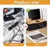 RANJIMA Cable management box, cable organiser box with bamboo lid