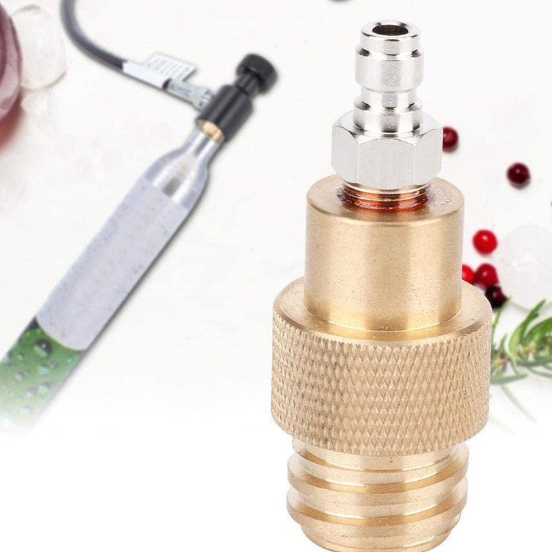 Soda Refill Adapter Machine Maker Brass Connector TR21‑4 Male Thread