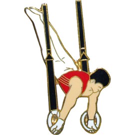 Snowflake Designs Boys/Mens Gymnastics Rings Collectible Pin - #1409