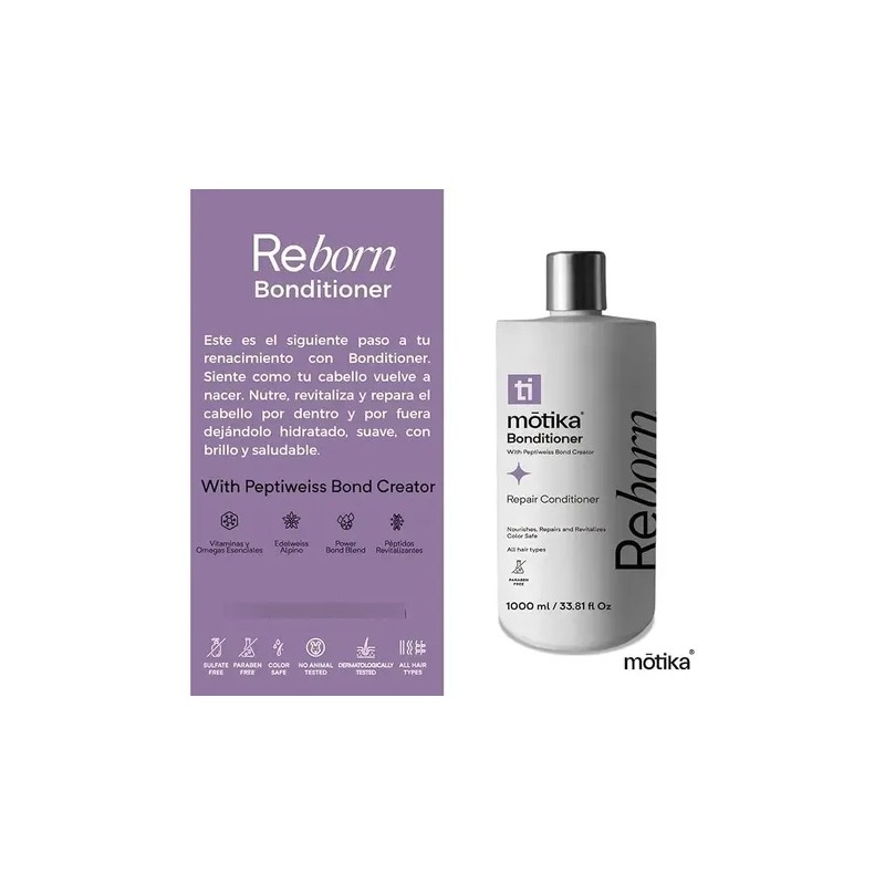Acondicionador Reparador Para Cabello Dañado Motika 1 L