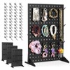 4 Pack Peg Board Display Stand for Vendors with 48