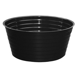 CWP BLK-0081 Deep Plant Hydroponics Gardening Saucer, 8-Inch Diameter, Black