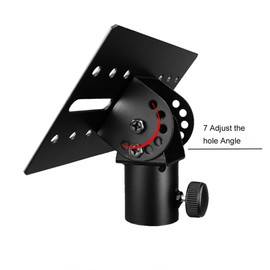 SUIOPPYUW Portable Angle Adjustment Bracket for Speakers Compact Durability for Events Or Home Projector Tray Speaker Bracket Iron
