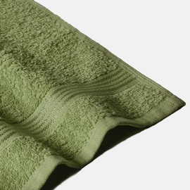 BELIZZI HOME - Paños de algodón ultra suaves, contiene 12 paños faciales de 12 x 12 pulgadas, ideales para uso diario, toallas faciales compactas y ligeras, multiusos, color verde kiwi