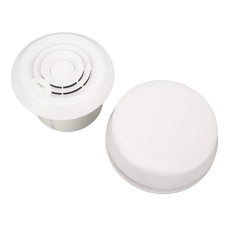 RV Mini Vent Fan White Round Noiseless Compression Resistant Vent