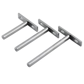 4inch 4pcs Floating Shelf Brackets Invisible Concealed Wall Mounted Wood Blind Shelf Suppports Stainless Steel Hardware