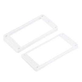 PATIKIL Plastic Pick Up Rings for Guitar Pickup Mount Frame Rings for Electronic Guitar White 1 Set