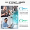 1300MbpsUSB WiFi Adapter for Desktop PC,Free Driver Wireless Network Adapter