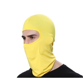 GANWAY Ski Mask Balaclava Hood Skullies Beanies Outdoor Sports Cycling Hat (Yellow)