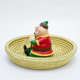 MBC Ramadan Fananees Decor Tray- Ceramic round tray- Fat man character