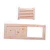 SEWACC Cedar Wood Sauna Room Air Vent Cover Sliding Grille