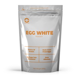 Pure-Product.com Egg White Protein Powder - Albumin Powder, Egg White Powder - Lactose-Free & Dairy Free Protein Powder - Unflavored & Gluten Free, 500g