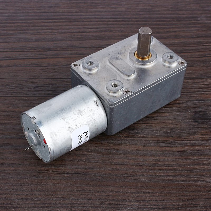 FTVOGUE DC 12V Electric Motor with Gear CW/CCW High Torque