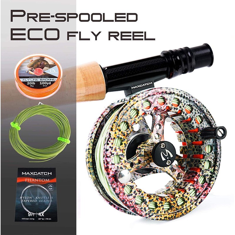 M MAXIMUMCATCH Maxcatch ECO Fly Reel Large Arbor with Diecast